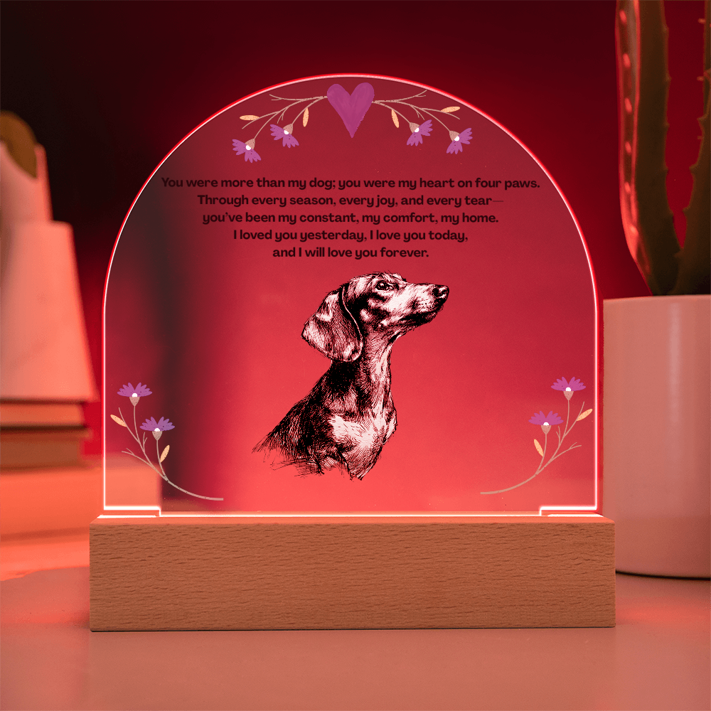 A Lasting Memorial to Your Beloved Pet- Pet memorial, dog memorial, memorial plaque, dachshund pet memorial, remember pet, pet memorial sign