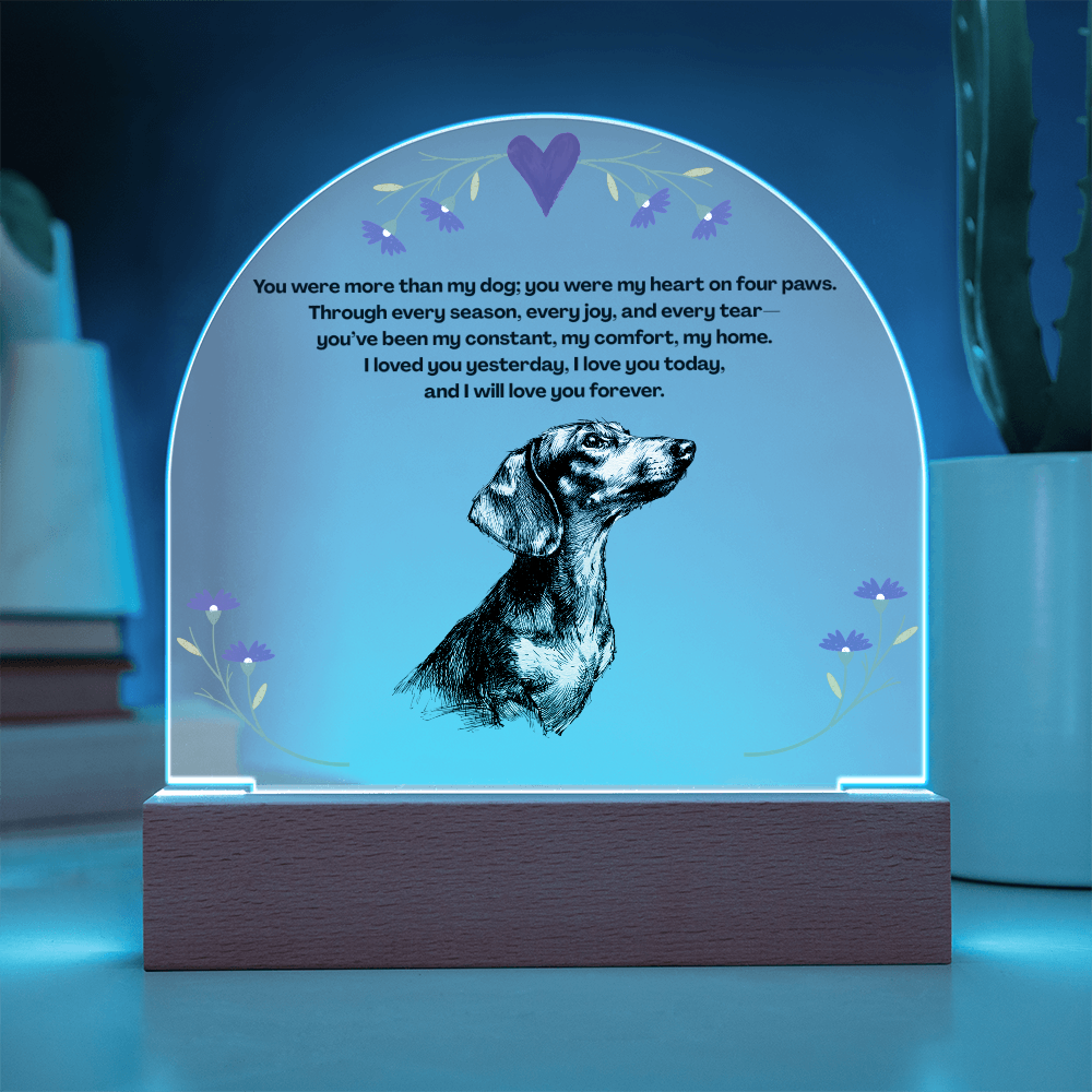 A Lasting Memorial to Your Beloved Pet- Pet memorial, dog memorial, memorial plaque, dachshund pet memorial, remember pet, pet memorial sign