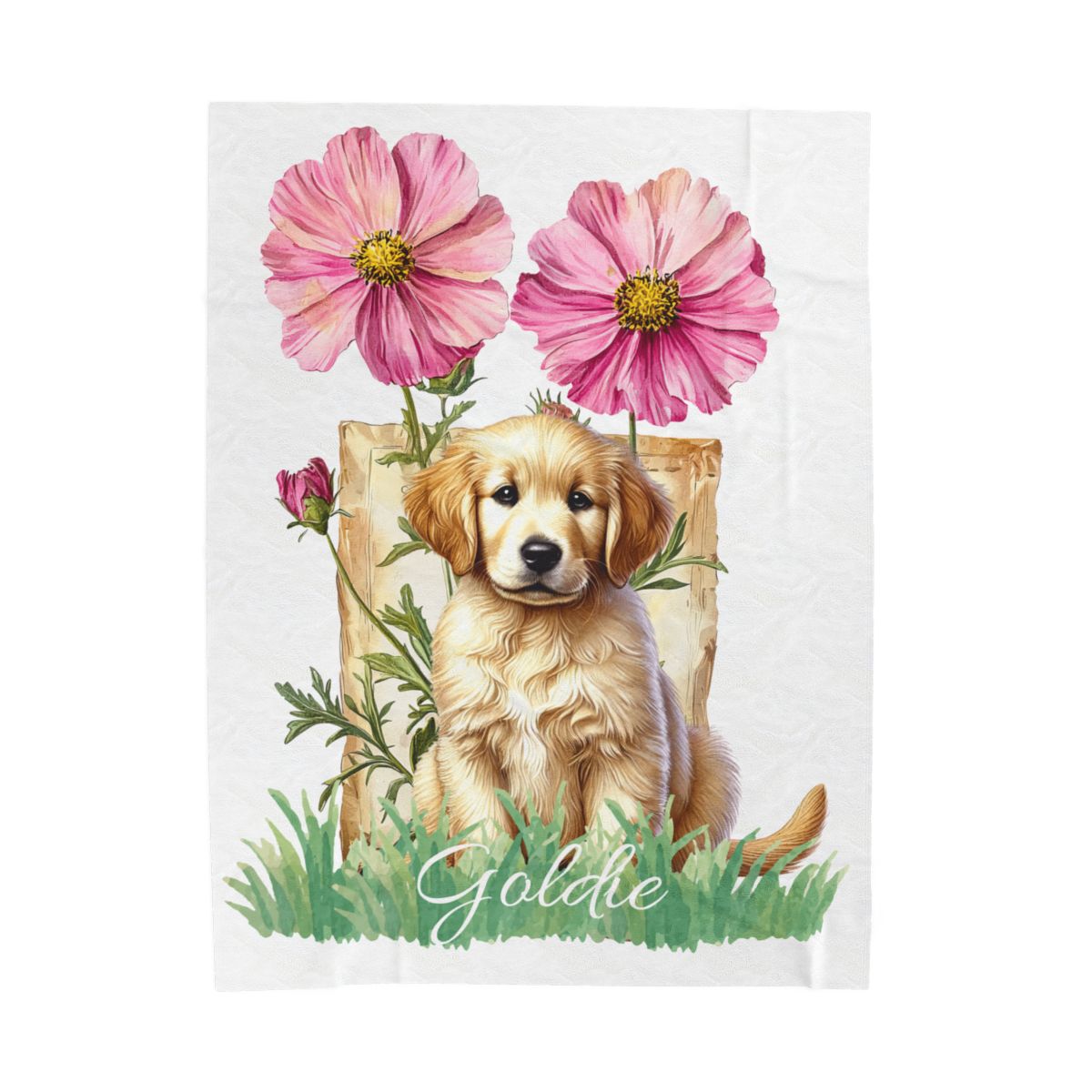 Custom Pet Blanket with Pet Name Other Breeds Choose Puppy Gift Personalized Pet Mom Gift Custom Pet Blanket Dog Name Customized Present