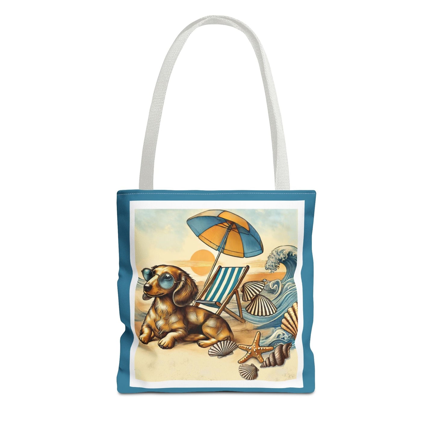 Dachshund Beach Tote Bag