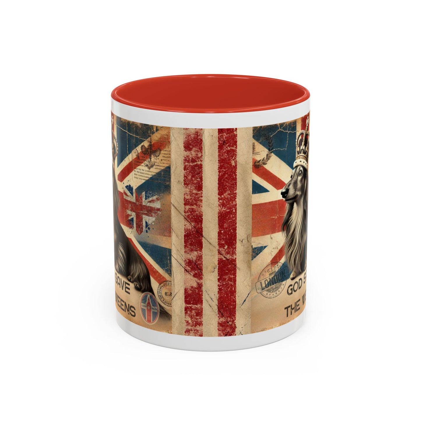 British Royalty Dog Mug Dachshund Coffee Cup Dog Lover Gift Cream Weiner Dog Pet Mug Birthday Present Weenie Dog Present Tea Cup