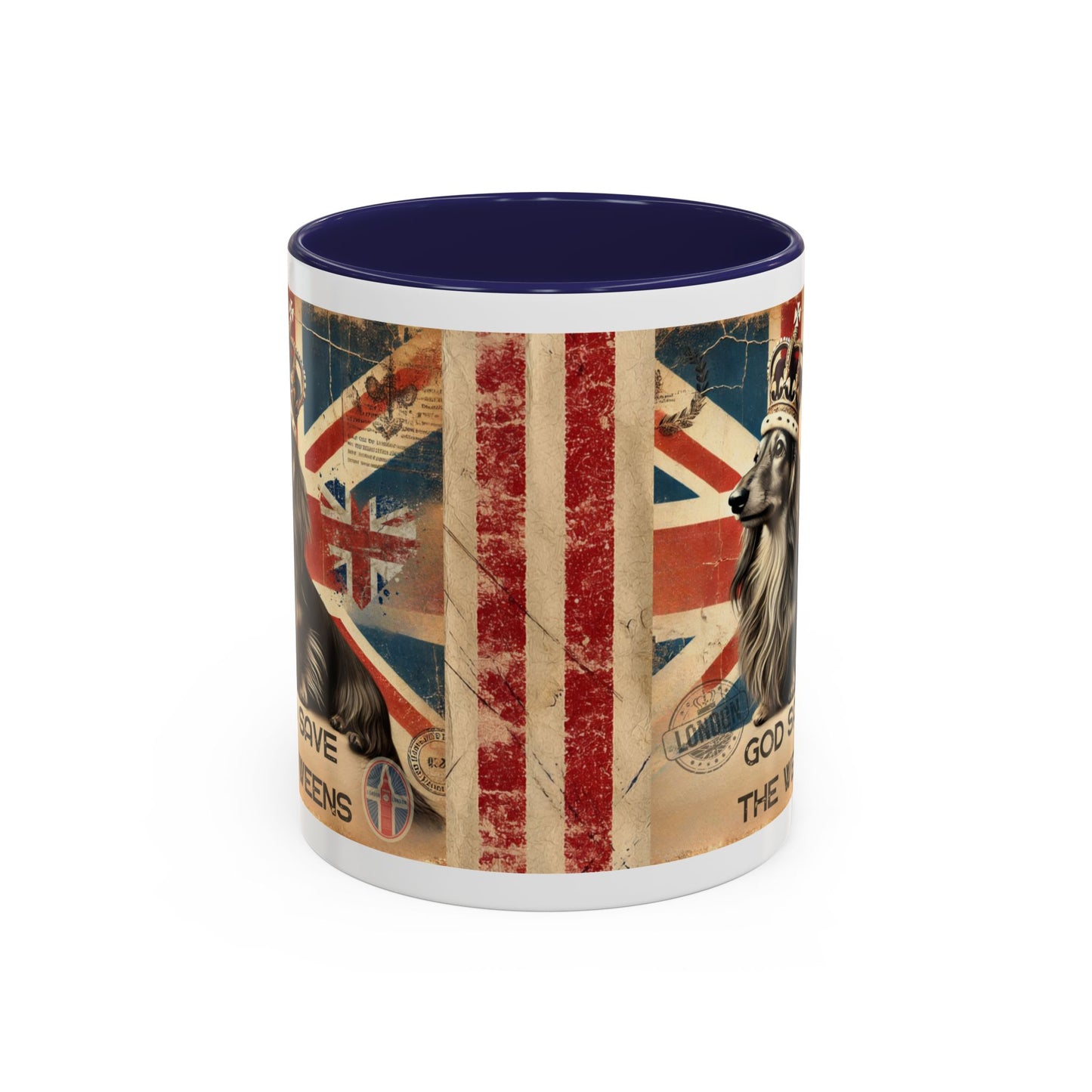 British Royalty Dog Mug Dachshund Coffee Cup Dog Lover Gift Cream Weiner Dog Pet Mug Birthday Present Weenie Dog Present Tea Cup