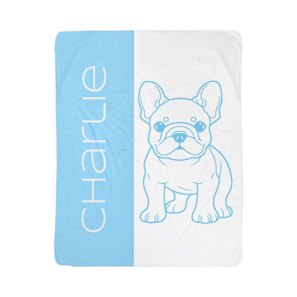 French Bulldog Customized Blanket Pet Personalized Gift Dog Memorial Present