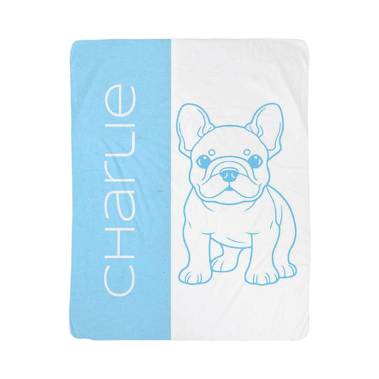 French Bulldog Customized Blanket Pet Personalized Gift Dog Memorial Present