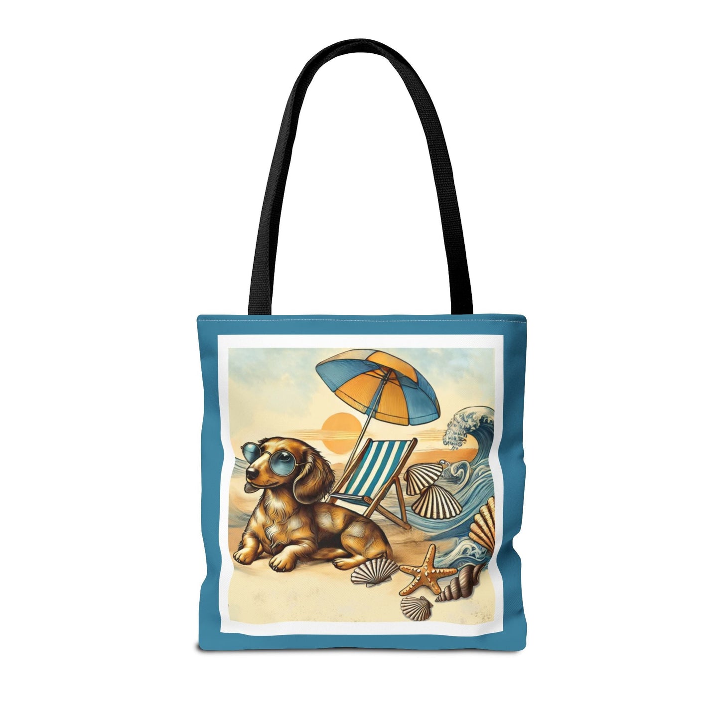 Dachshund Beach Tote Bag