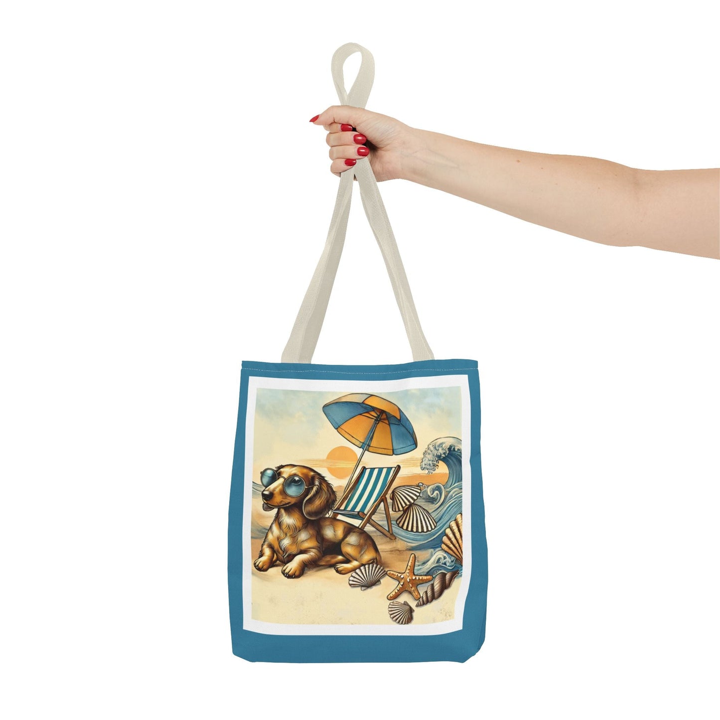 Dachshund Beach Tote Bag