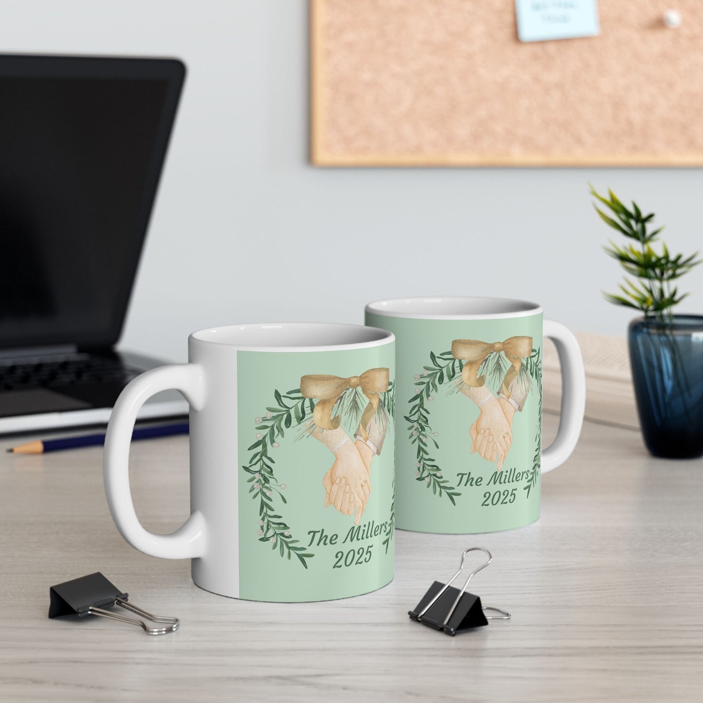 Custom Mug Newlyweds Add Name and date Personalized Wedding Gift for Friend Shower Couples Cup Anniversary Marriage Present