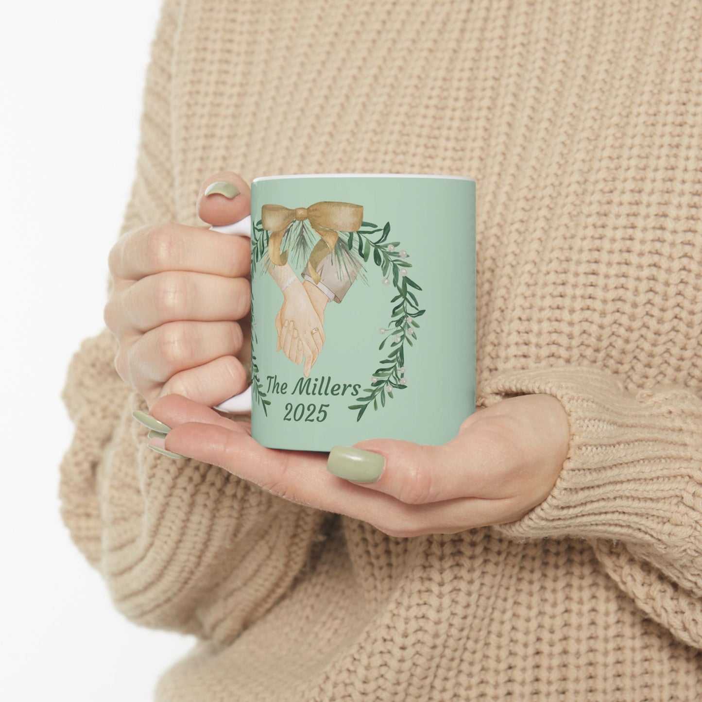 Custom Mug Newlyweds Add Name and date Personalized Wedding Gift for Friend Shower Couples Cup Anniversary Marriage Present