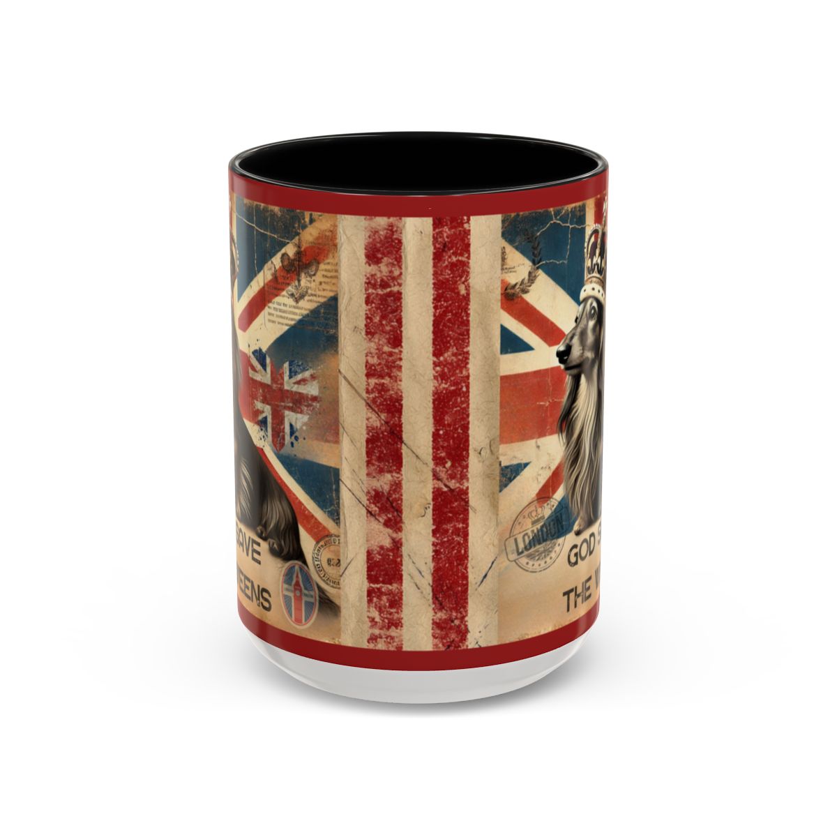 Dachshund Mug British Doxie Gift Weenie Dog Mom Coffee Cup Tea Dog Lovers Dog Dad Weiner Dog Coffee Mug Vintage Union Jack Gift Mug Dog Mom