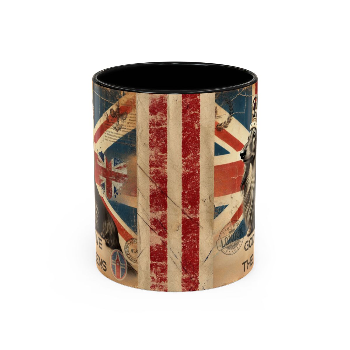 Dachshund Mug British Doxie Gift Weenie Dog Mom Coffee Cup Tea Dog Lovers Dog Dad Weiner Dog Coffee Mug Vintage Union Jack Gift Mug Dog Mom