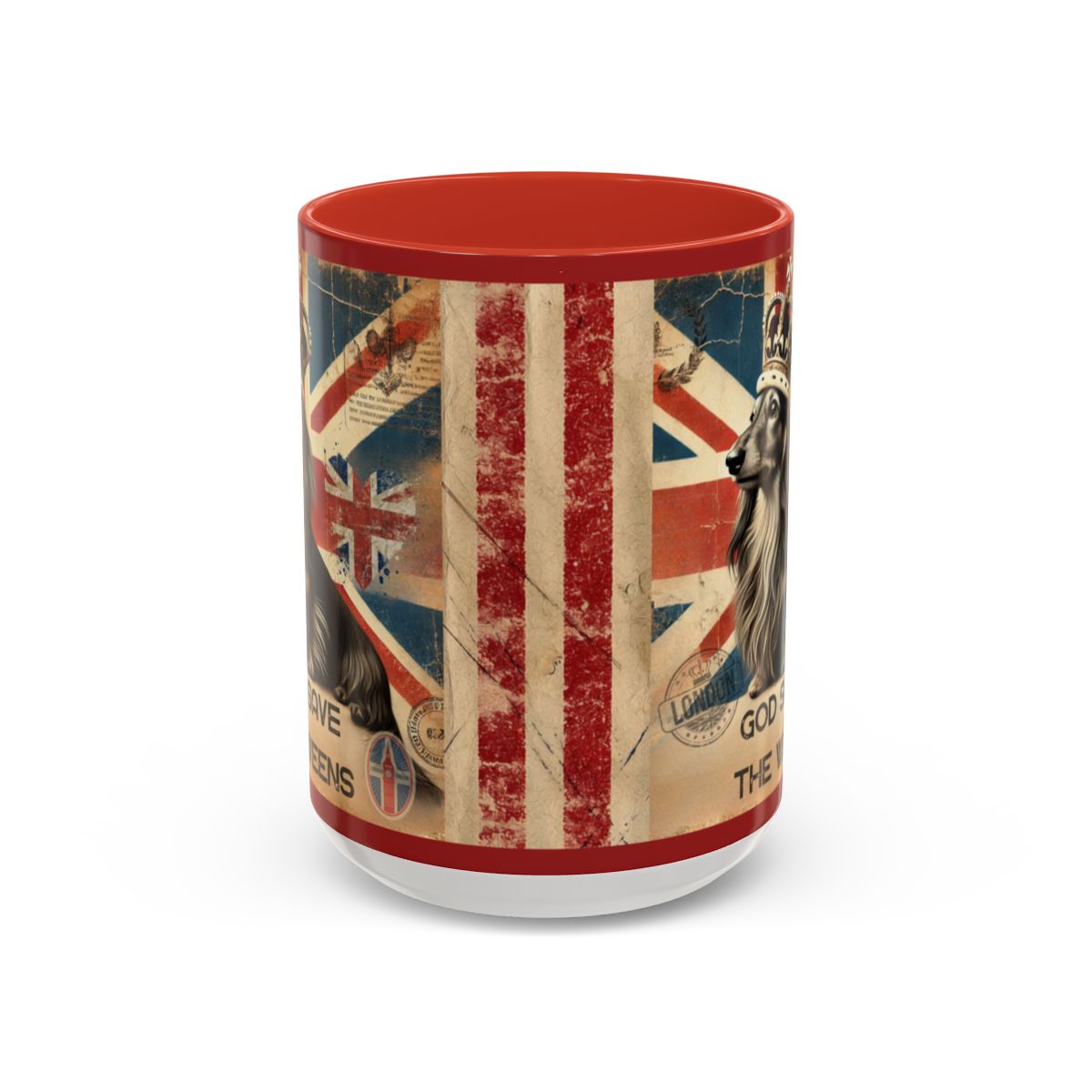 Dachshund Mug British Doxie Gift Weenie Dog Mom Coffee Cup Tea Dog Lovers Dog Dad Weiner Dog Coffee Mug Vintage Union Jack Gift Mug Dog Mom