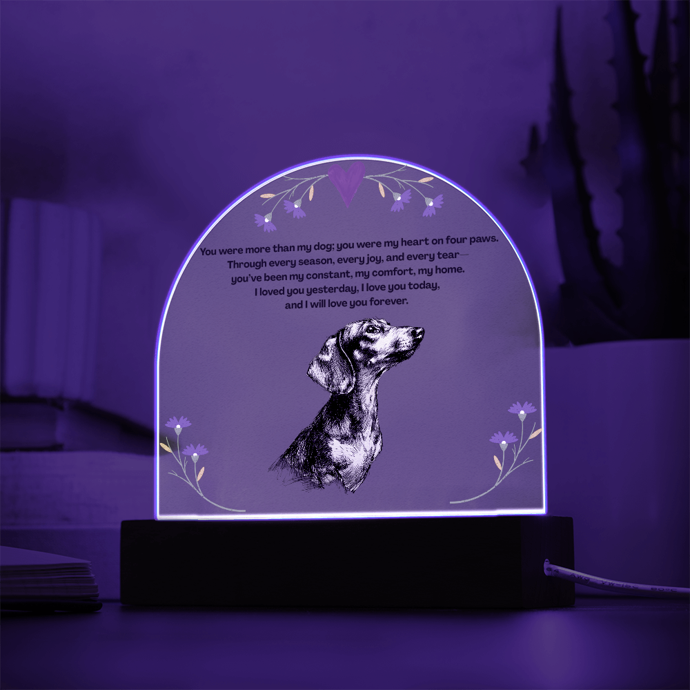 A Lasting Memorial  to Your Beloved Pet- Pet memorial, dog memorial, memorial plaque, dachshund pet memorial, remember pet, pet memorial sign