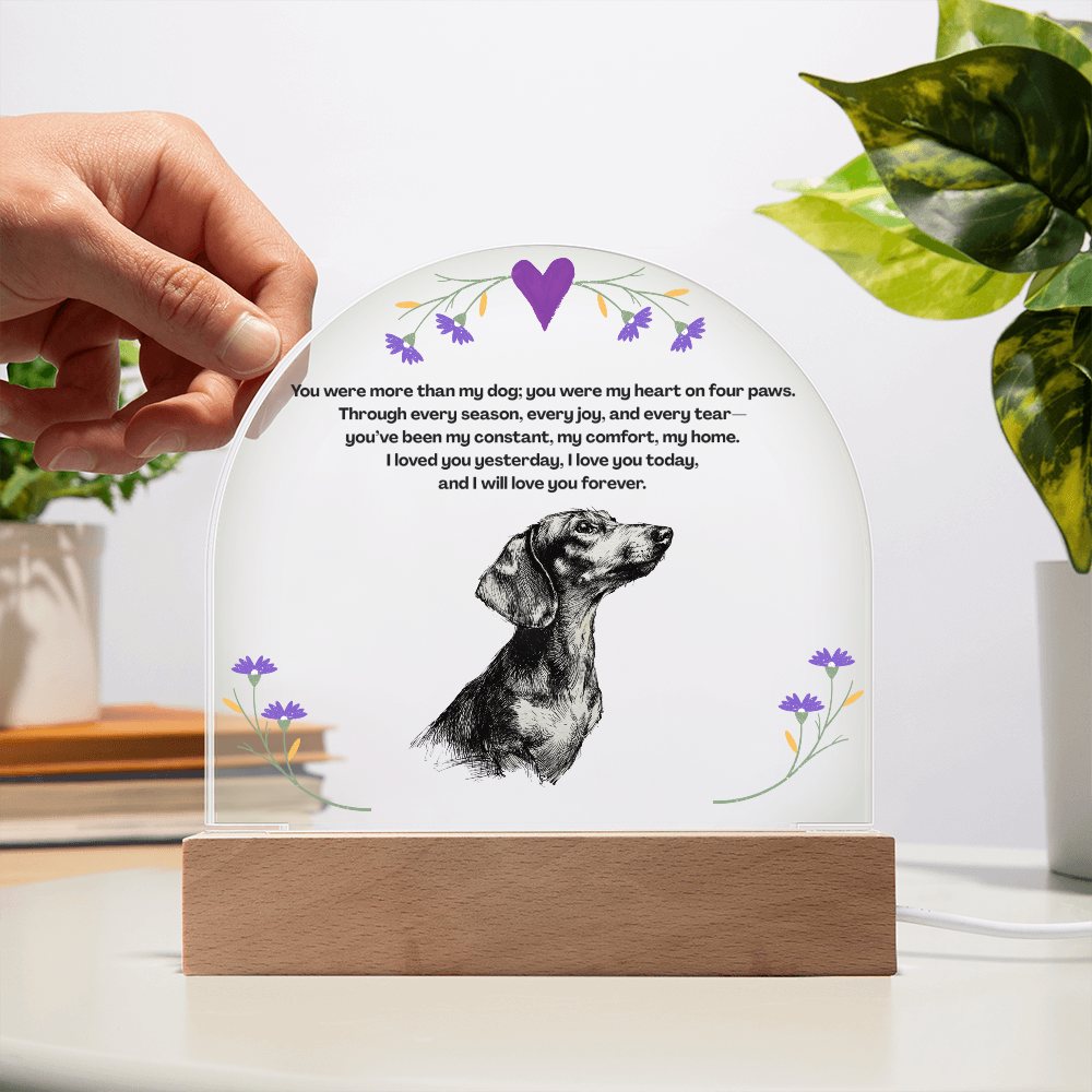 A Lasting Memorial  to Your Beloved Pet- Pet memorial, dog memorial, memorial plaque, dachshund pet memorial, remember pet, pet memorial sign