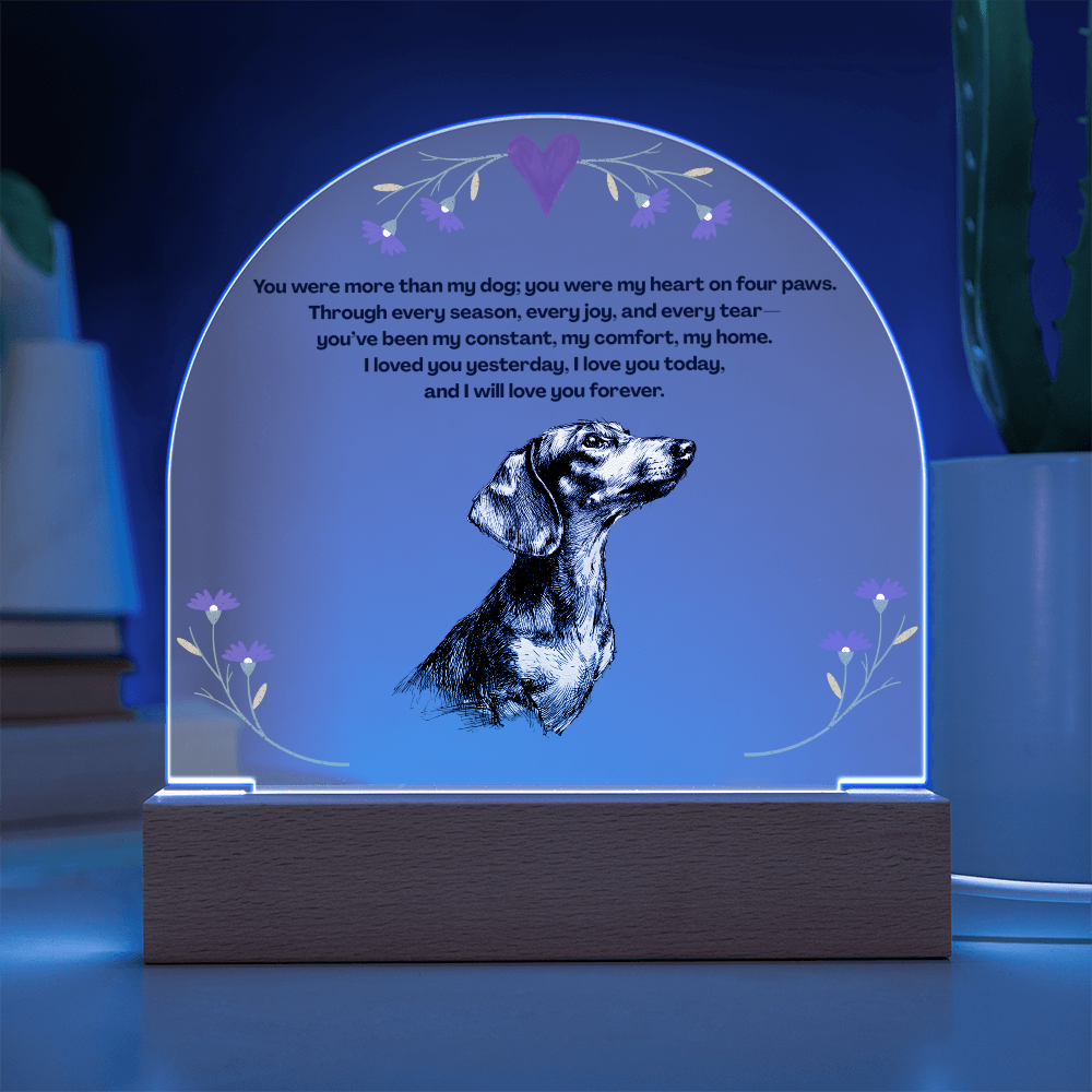 A Lasting Memorial  to Your Beloved Pet- Pet memorial, dog memorial, memorial plaque, dachshund pet memorial, remember pet, pet memorial sign
