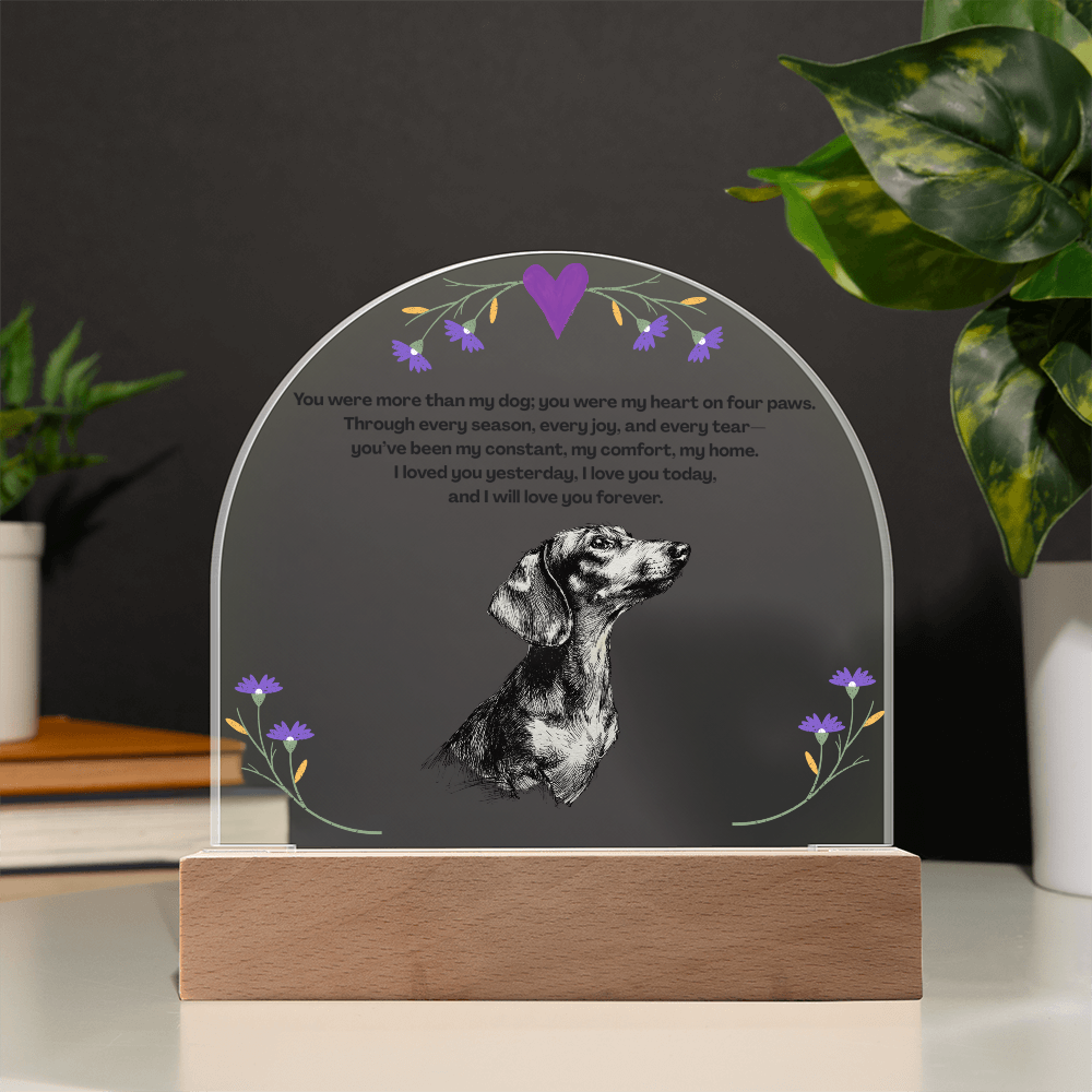 A Lasting Memorial  to Your Beloved Pet- Pet memorial, dog memorial, memorial plaque, dachshund pet memorial, remember pet, pet memorial sign