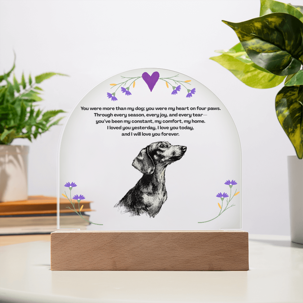 A Lasting Memorial  to Your Beloved Pet- Pet memorial, dog memorial, memorial plaque, dachshund pet memorial, remember pet, pet memorial sign