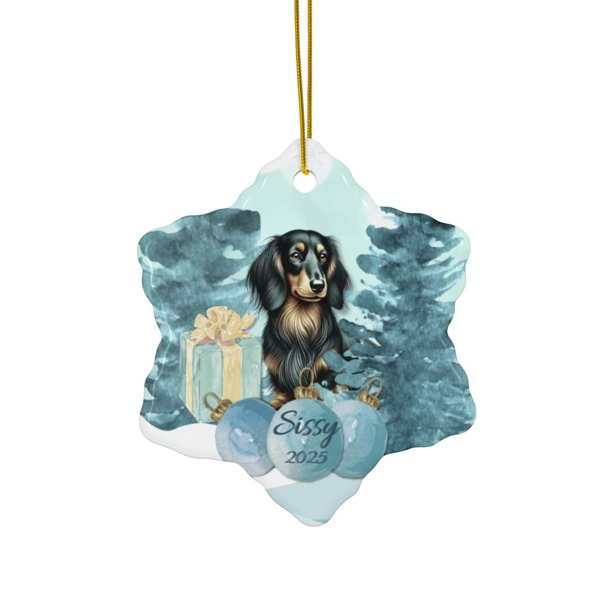 Personalized Pet Ornament Gift Pet Owner Custom Christmas Ornament Cute Dog Gift for Her Dog Lover Customized Holiday Decor Pet Memorial