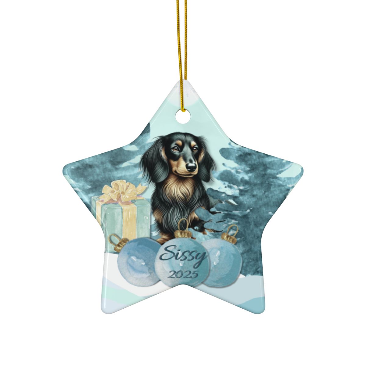 Personalized Pet Ornament Gift Pet Owner Custom Christmas Ornament Cute Dog Gift for Her Dog Lover Customized Holiday Decor Pet Memorial