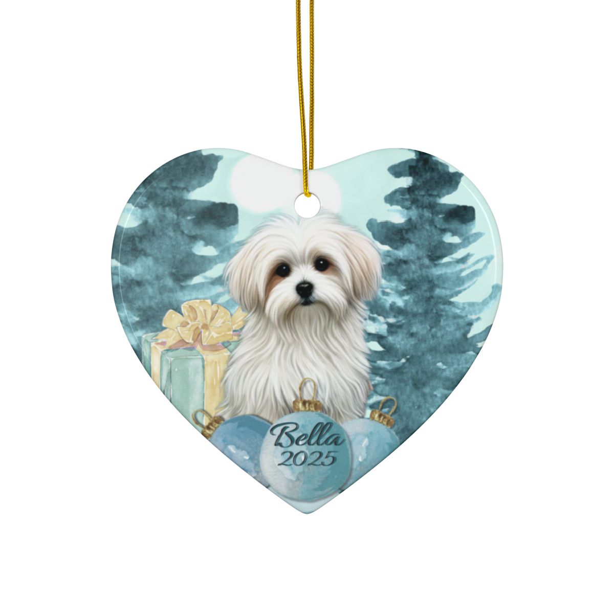 Personalized Pet Ornament Gift Pet Owner Custom Christmas Ornament Cute Dog Gift for Her Dog Lover Customized Holiday Decor Pet Memorial
