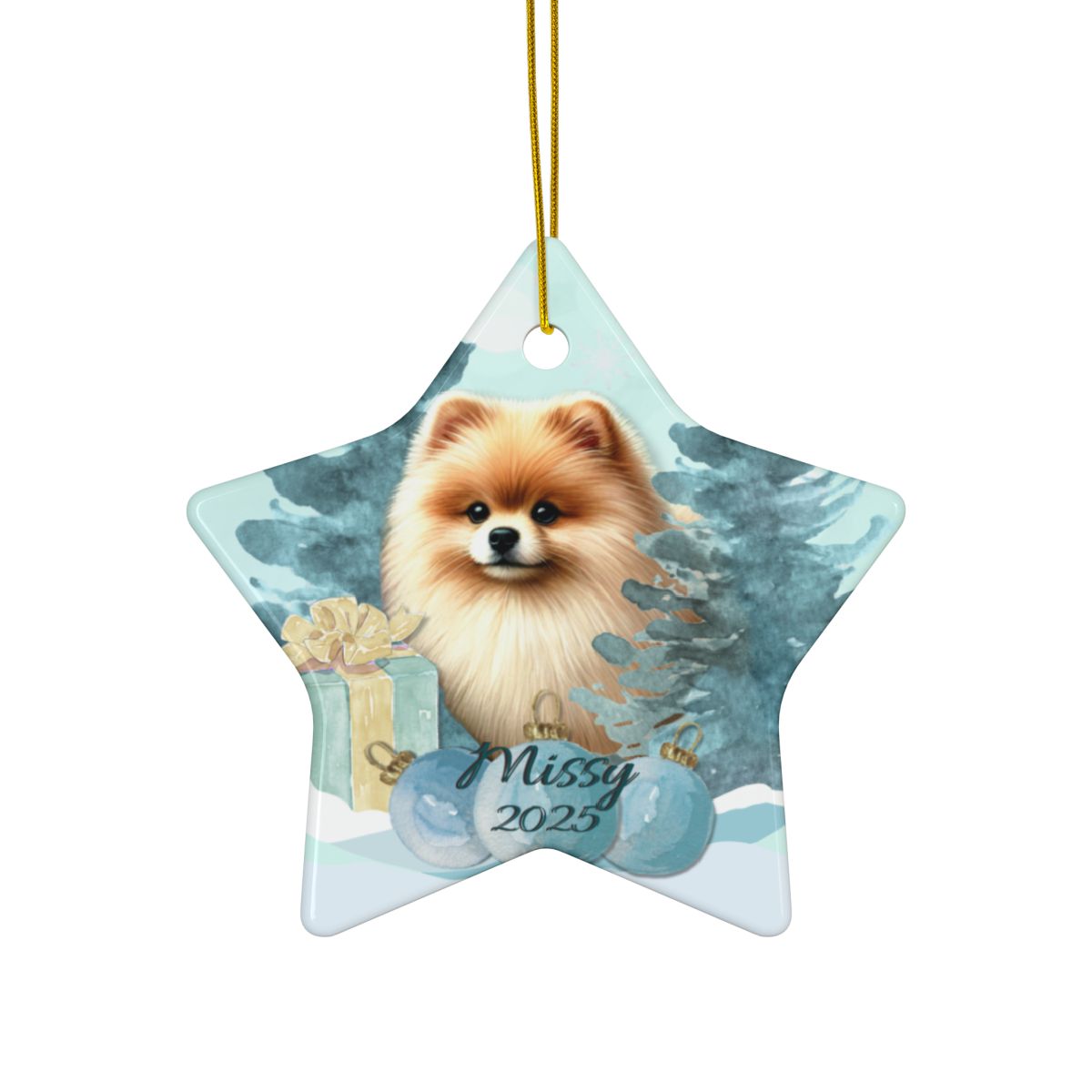 Personalized Pet Ornament Gift Pet Owner Custom Christmas Ornament Cute Dog Gift for Her Dog Lover Customized Holiday Decor Pet Memorial