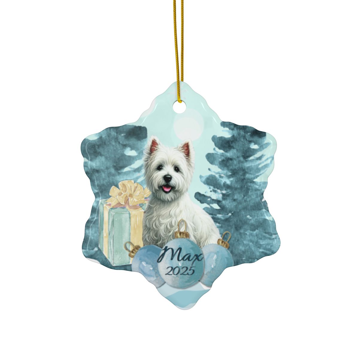 Personalized Pet Ornament Gift Pet Owner Custom Christmas Ornament Cute Dog Gift for Her Dog Lover Customized Holiday Decor Pet Memorial