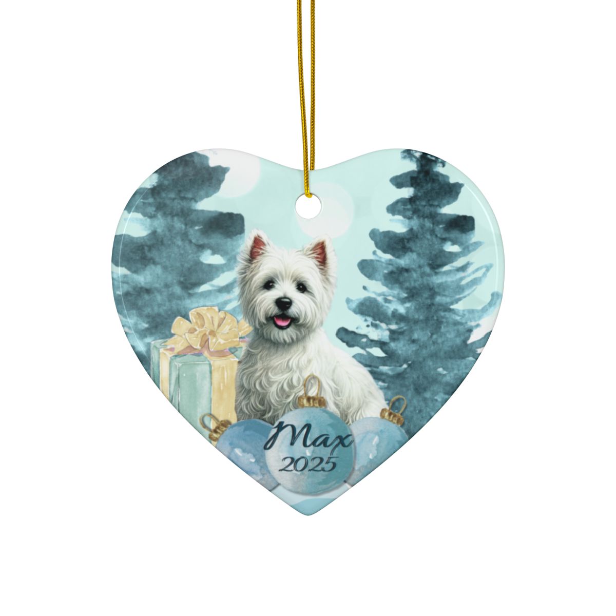 Personalized Pet Ornament Gift Pet Owner Custom Christmas Ornament Cute Dog Gift for Her Dog Lover Customized Holiday Decor Pet Memorial