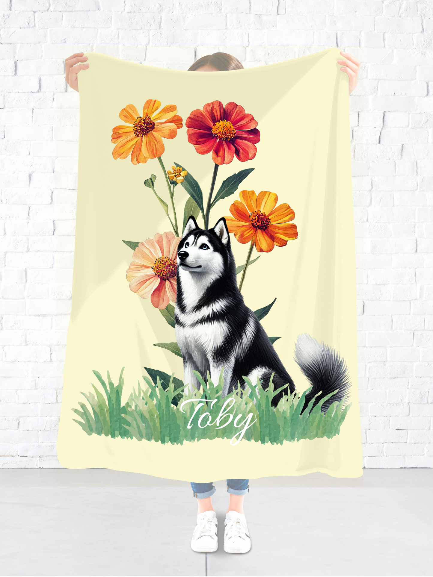 Custom Pet Blanket with Pet Name Other Breeds Choose Puppy Gift Personalized Pet Mom Gift Custom Pet Blanket Dog Name Customized Present