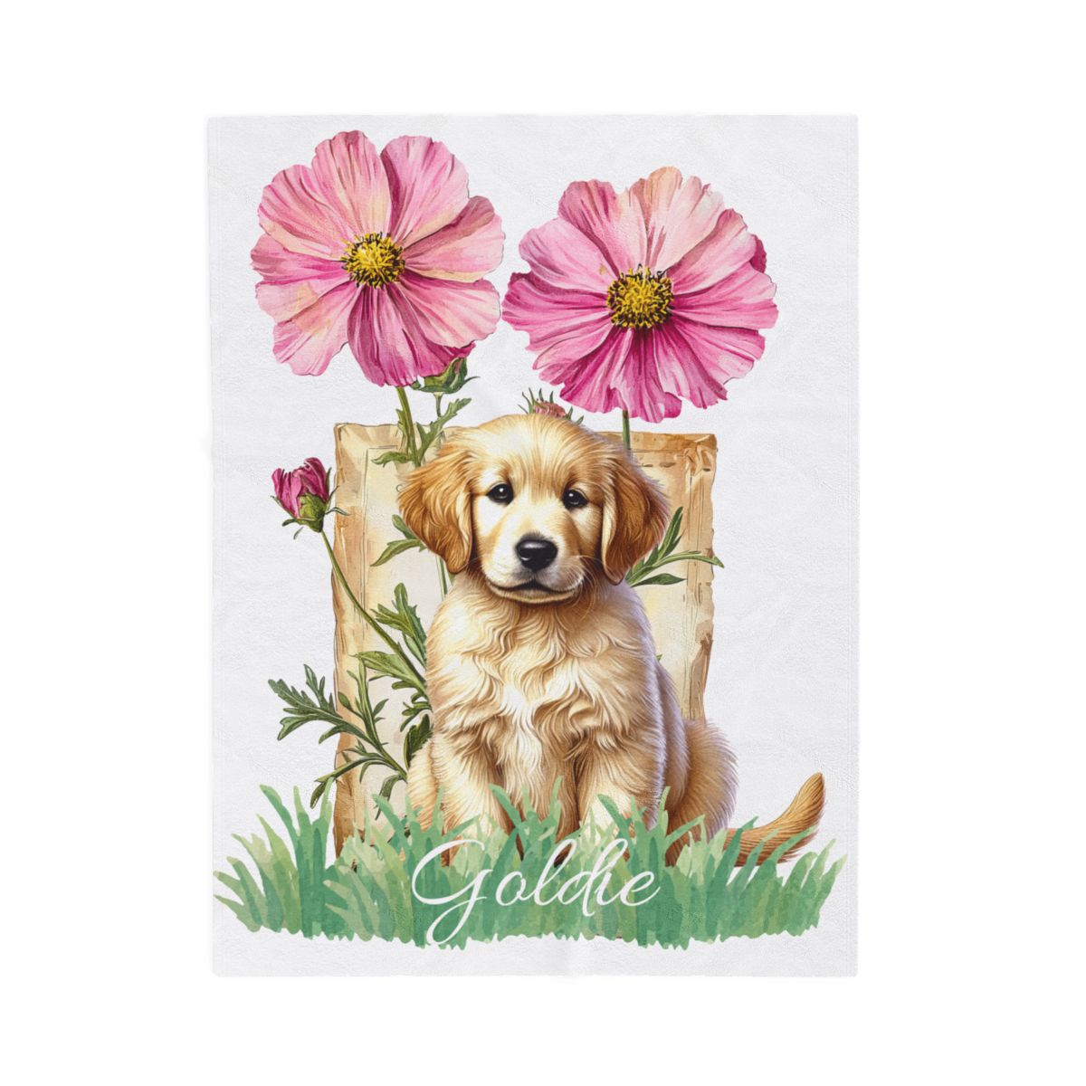 Custom Pet Blanket with Pet Name Other Breeds Choose Puppy Gift Personalized Pet Mom Gift Custom Pet Blanket Dog Name Customized Present